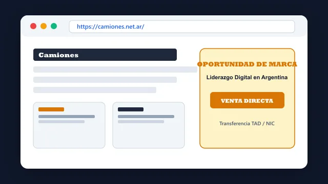 Modelo de aplicación comercial y proyectos digitales para camiones.net.ar